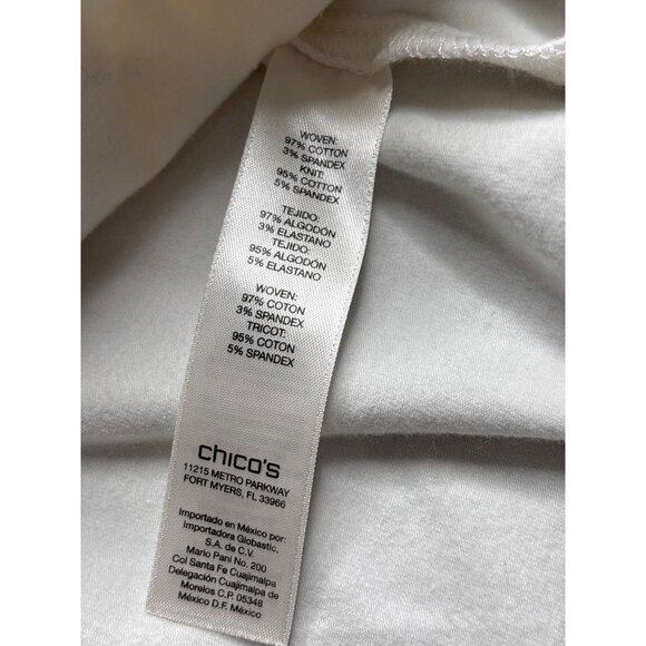 Chico's Zenergy Collection Ripstop Jacket Optic White Size 3/XL NWT - Picture 6 of 10